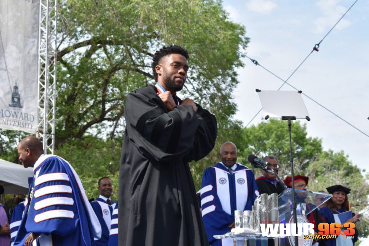 WHURfm's tweet photo. @chadwickboseman Delivers @HowardUโs 2018 Commencement Speech
See more pics and video at https://t.co/4xIY5lyM7H. #howarduniversity #howardgrad18 #howardu #chadwickboseman https://t.co/Z4QUTOiXUF
