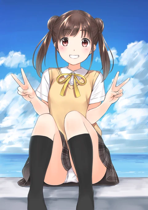 「プロデューサーさん!海ですよ!海!」ってはしゃぐ智代子 #シャニマス 