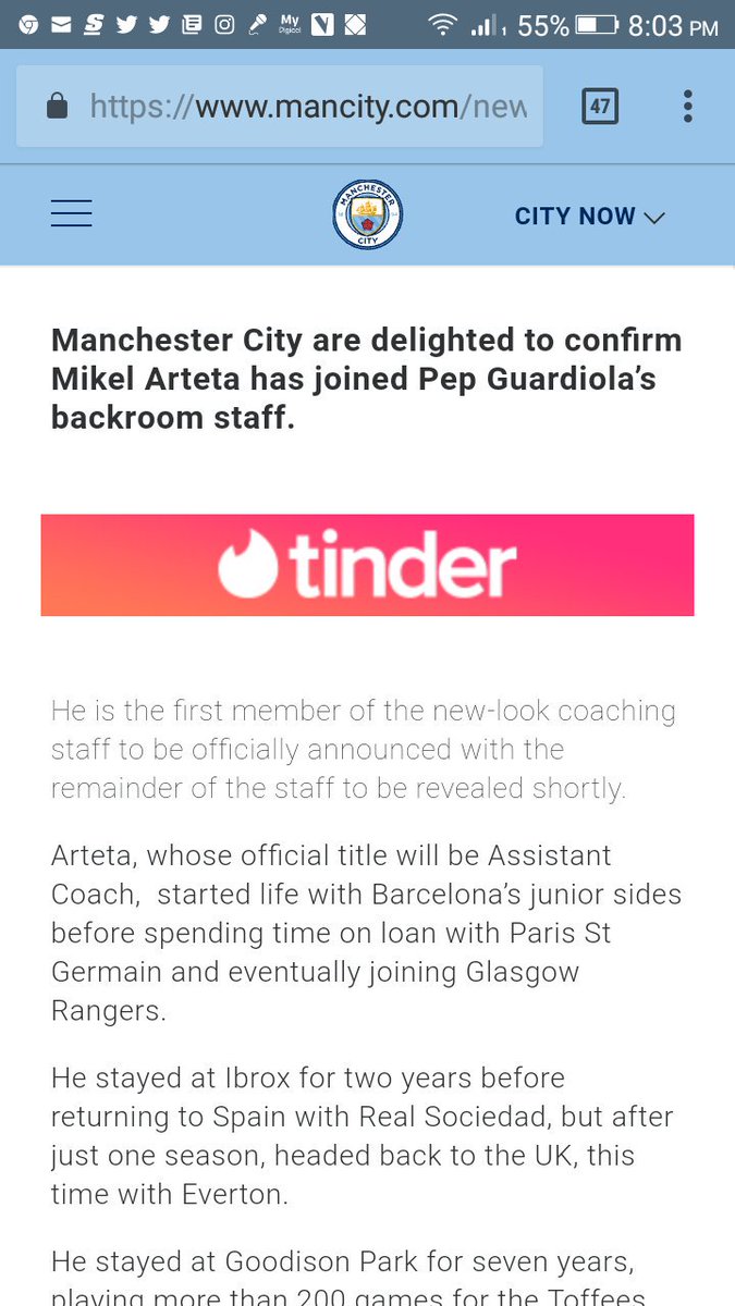 J2yden's tweet photo. @ArsenalNexus @goonermvp @Arsenaltime1 It literally says Assistant coach on Man City's official website. https://t.co/FLH7Dr5ggW