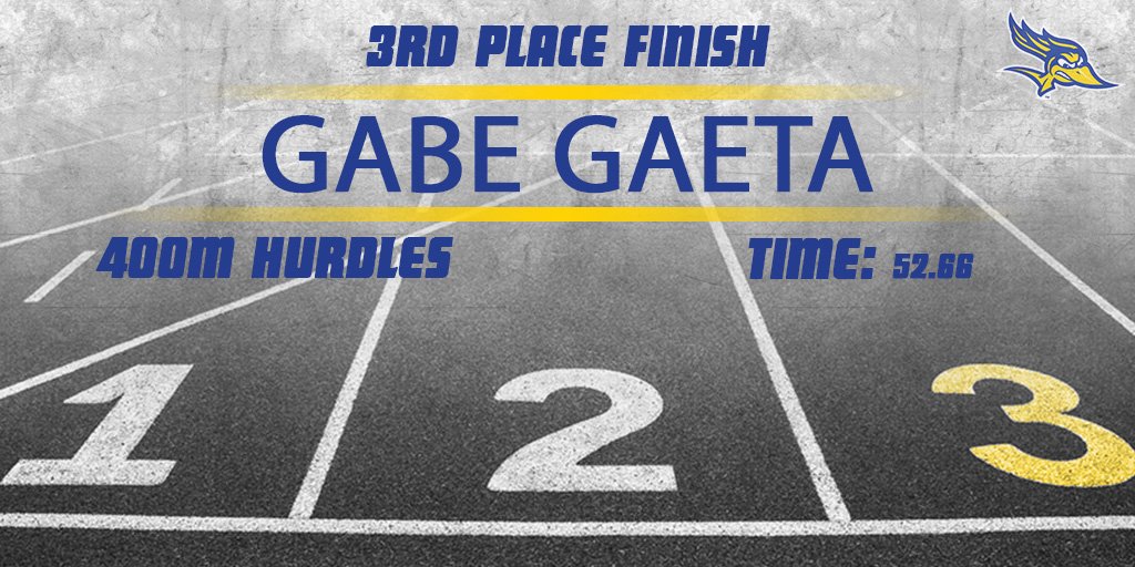 CSUBAthletics's tweet photo. #CSUBtrack: Gabe Gaeta earned a 3οΈβ£rd place finish at the #WACotf Championships with a time of 52.66 in the 400m hurdles.
#allrunners #WACotf @CsubTrack https://t.co/sSMkeHEHSW
