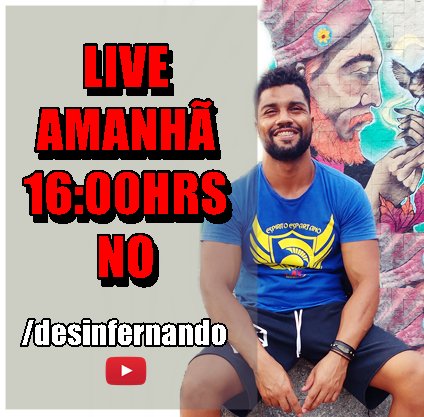 FernandoteTV's tweet photo. Espero vocês amanhã depois de tanto tempo! Live com a gente no youtube! :) https://t.co/Ra33yDvjrM