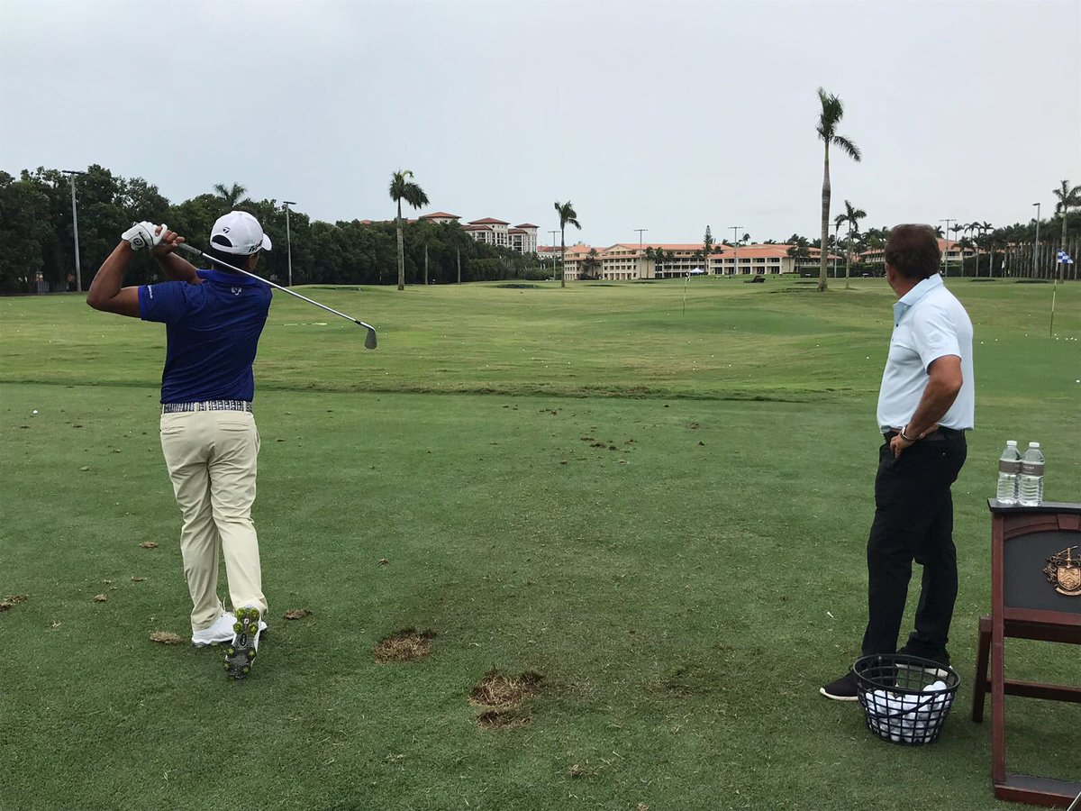 En <a href="/TrumpDoral/">Trump National Doral Miami</a> @RSGPC_ <a href="/RickSmithGolf/">Rick Smith</a> trabajando junto a <a href="/FabianGomezGolf/">Fabián Gómez</a> Preparados para @attbyronnelson y tener una gran semana #believe #meverasvolver <a href="/TulsaSM/">TulsaSM</a>