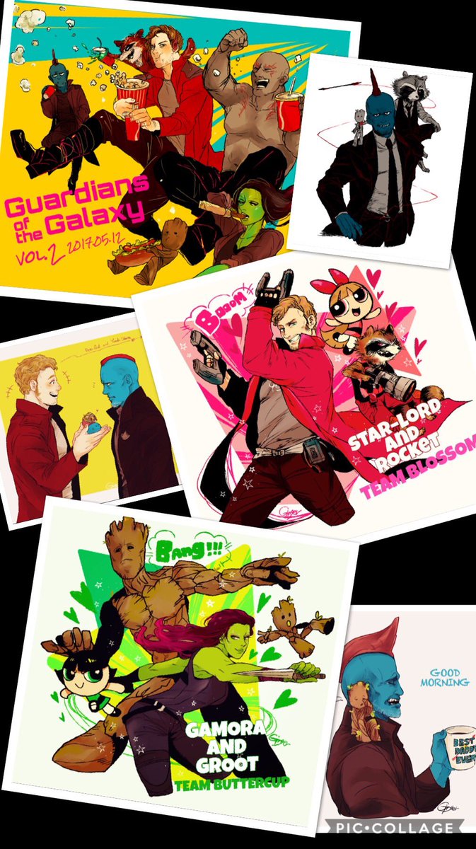 GotG2のお祝い絵描かなきゃー!!!とりあえず、今まで描いたの詰めたの置いておきます✨ 