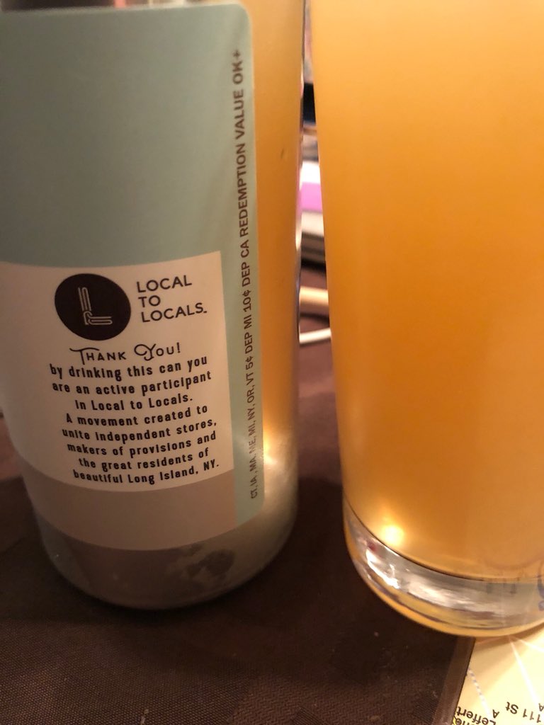 leelubarsky's tweet photo. @Jeremy_Danner Since you asked - there’s a collaboration series on Long Island in support of a new “buy local, made local” initiative called Local to Locals. The first beer is a IIPA from @BarrierBrewing and it’s a strong start. #LocaltoLocals https://t.co/xEoRp8MYzi https://t.co/cTNihkhMVL