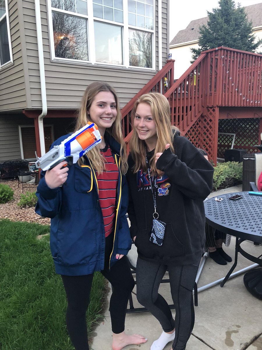 NerforNut's tweet photo. Double kill. Morgan Muench and DJ from nerf or nut kill Riley Lyons and Kate valentine from NIUYB @ChanNerfWar2018 https://t.co/5NRCuOT41r