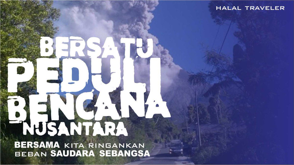 HalalTraveler1's tweet photo. Innalillahi Wa Inna Lillahi Raaji'uun
Mari kita doakan semoga Gunung Merapi tetap aman dan tidak erupsi lagi. Aamiin π
Mari kita menjaga Alam, agar alam tetap terjaga π³
#halal #halaltraveler
#merapi #prayformerapi #erupsimerapi #gunung #ripmerapi #yogyakarta #jogja https://t.co/tPdN9zj55J