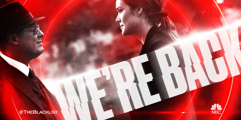 NBCBlacklist's tweet photo. Red and Liz's journey continues. #TheBlacklist will return on @NBC. https://t.co/63RK04rZYZ