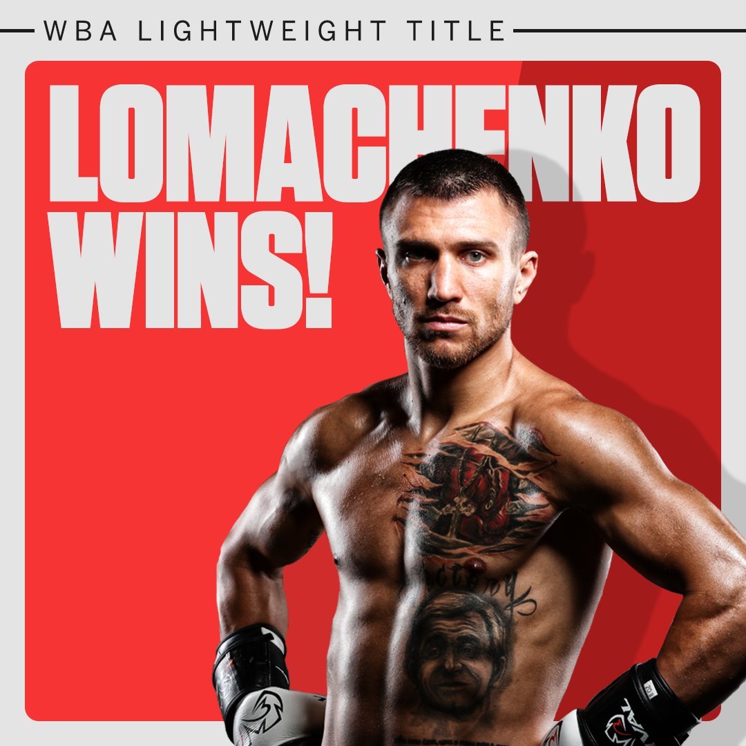 espn's tweet photo. Lomachenko does it! 

He defeats Jorge Linares to win the WBA lightweight title and becomes the quickest boxer to win world titles in three different divisions. #LinaresLoma https://t.co/YHcFSRod1k