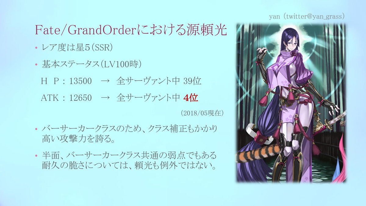 Fgo 源頼光プレゼンテーション