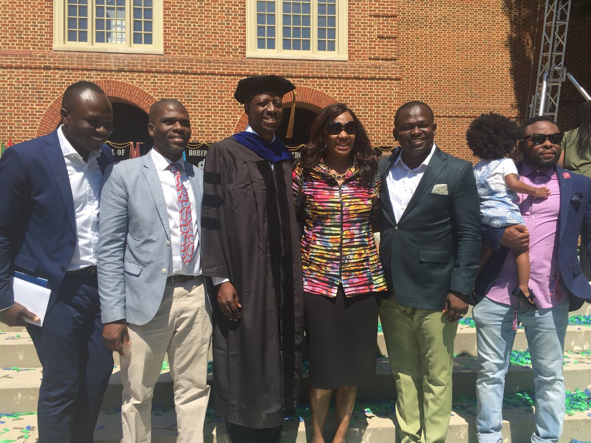 sam_adeyemi's tweet photo. Going through the doctoral program would have been very difficult without huge sacrifices by many including family, friends, staff, members, etc. Special thanks to my sweetheart, @NikeAdeyemi for her unparalleled support. To all I say a big THANK YOU! #grateful #RegentGrad18 https://t.co/EqOEZDS9U7