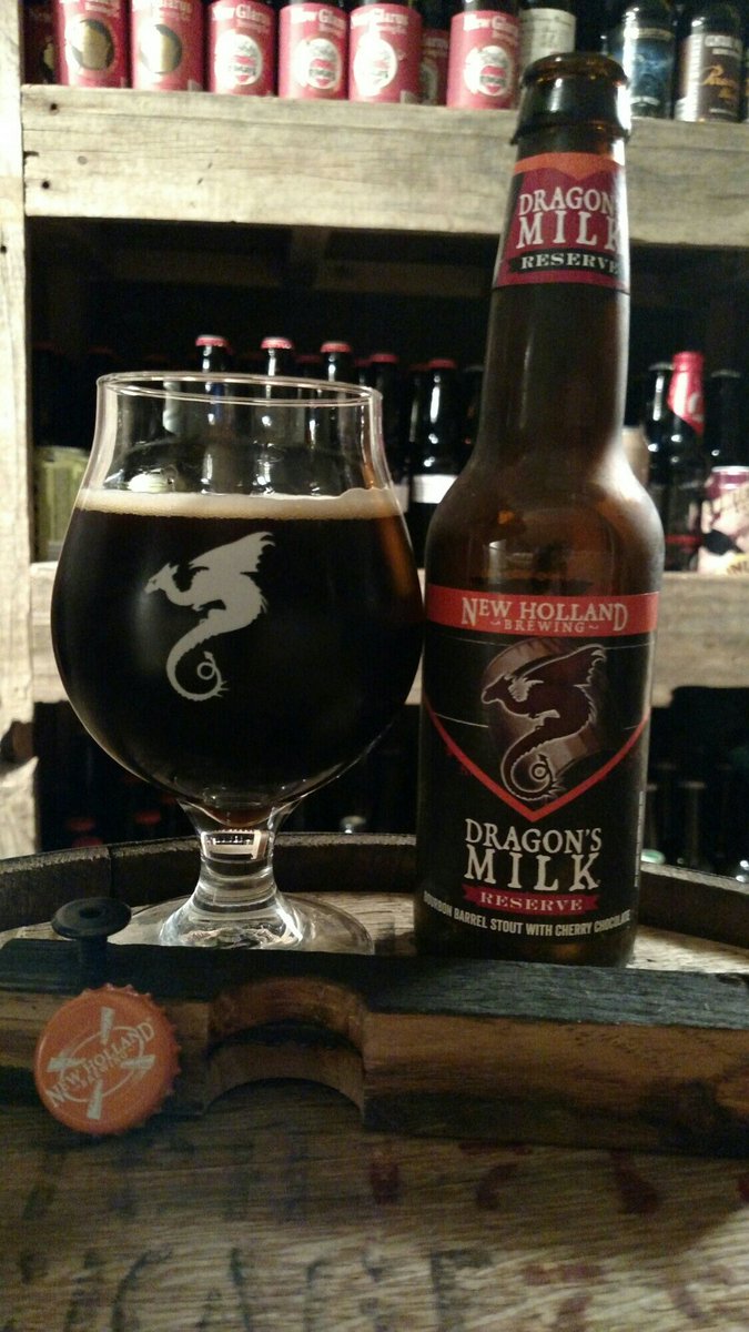 GruhlkeBrew's tweet photo. Enjoying a Cherry Chocolate Dragons Milk from @newhollandbrew https://t.co/1YFGITCsNt