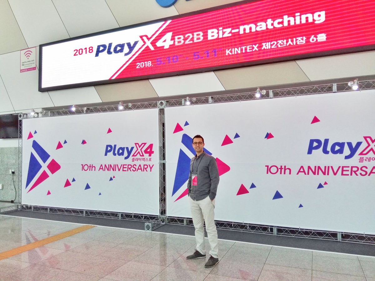 EyalVictor's tweet photo. Meetings with #games #developers, #publishers and #adsnetwork at #PlayX4 gaming conference in South Korea. https://t.co/vCcywO9QD3
