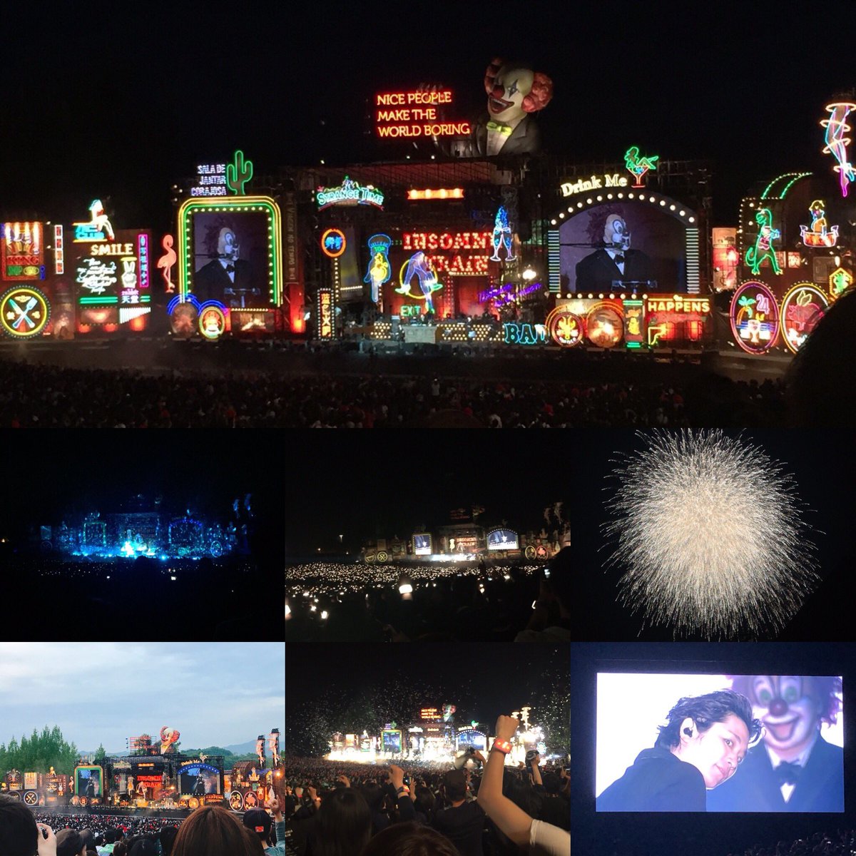 t61316's tweet photo. 05.12
SEKAI NO OWARILIVE〜
INSOMNIATRAIN 広島  2018🚂🚂
初めてのLIVE！！
すごくかっこよかった〜😳
めっちゃ感動した！💗
#備北丘陵公園
#SEKAI NO OWARI https://t.co/Jo6AmvTEHG