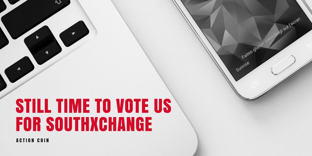 actioncoin's tweet photo. Vote #ACTN to @southxchange and earn 2000 $ACTN! 

Vote here: https://t.co/Vt31ImNtHa and submit your details here: https://t.co/TsQAFA4Z26 

We'll send you 2000 $ACTN as a reward  within 10 days! 

#CryptoNews #cryptocurrency #CryptoExchange https://t.co/mF6hNAqXUm