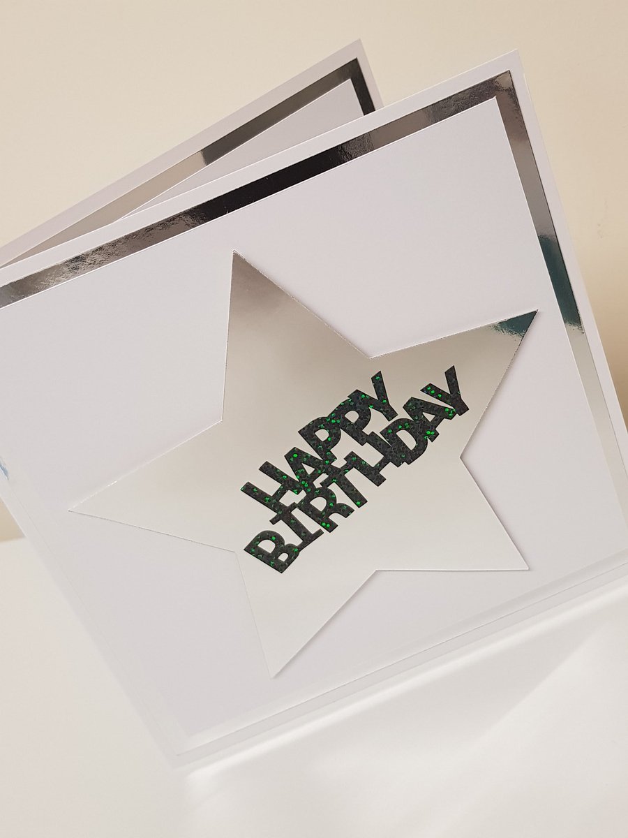 craftblanksuk's tweet photo. We love to use vinyl on handmade cards.  This is the Sequin Effect Self Adhesive Outdoor Vinyl in Gun Metal used to make a quick but effective birthday card for a 12 year old boy 😍 #craftblanksuk  #handmade #birthday #Cards #cricut #CriftyCraftyCreator https://t.co/urQWO4e0s0