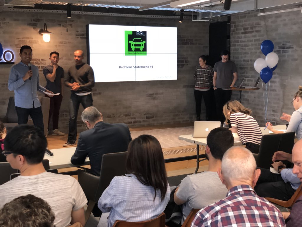 australia_tsn's tweet photo. Now it’s team #BSL with #blockchain service logs! #auto #tech #gudhackathon #startupvic https://t.co/2gf763MwXY