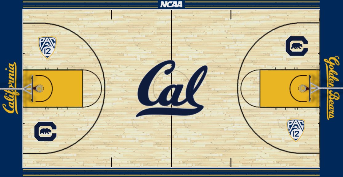 And1Designs's tweet photo. California Golden Bears Basketball Court Concept (Pac-12); redo/update https://t.co/EDjlUXcwAY