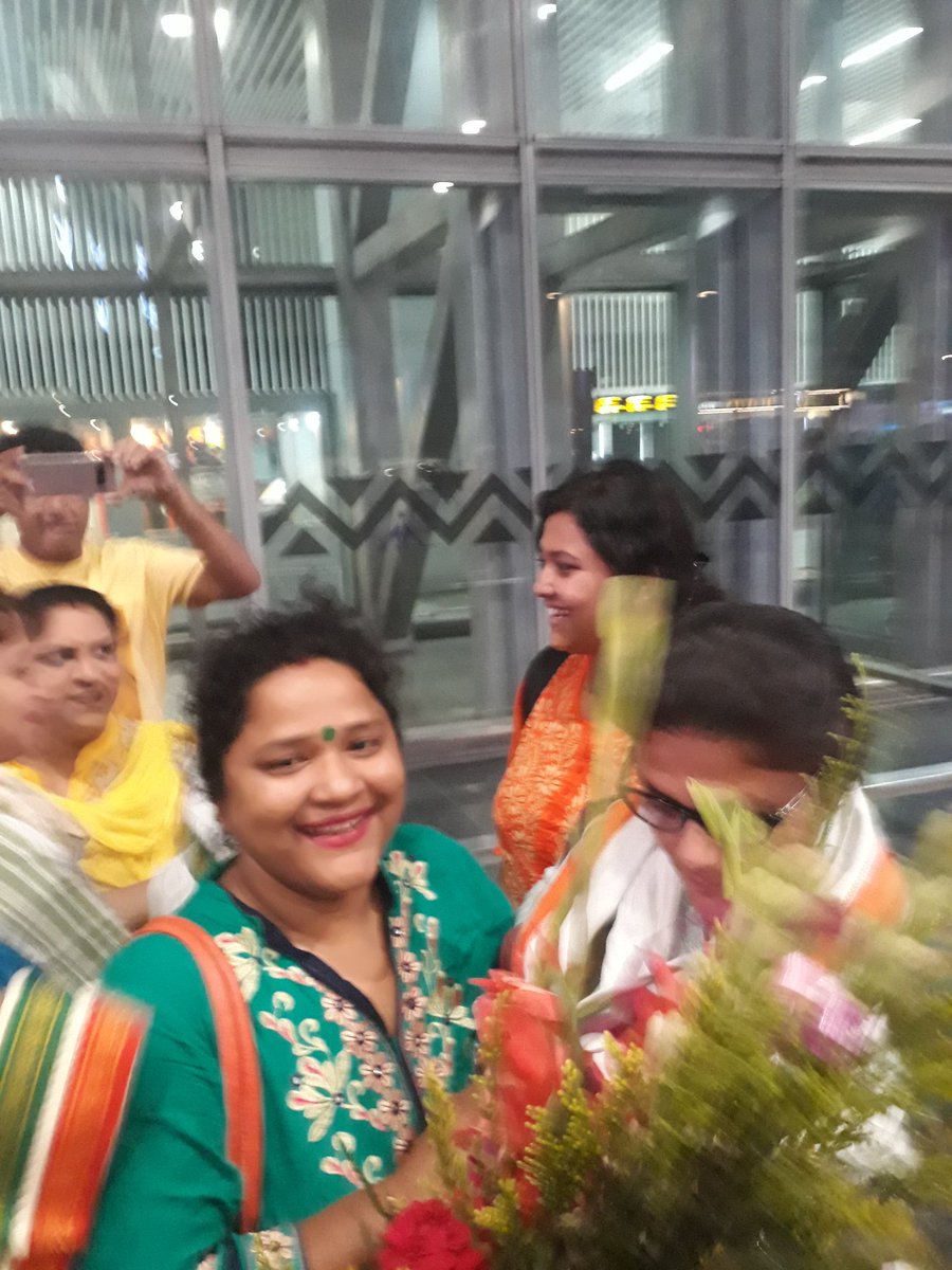 DolanDasINC's tweet photo. We are in DumDum Airport to receiving AIMC PRESIDENT SUSMITA DEV. https://t.co/WX80LBPt9q