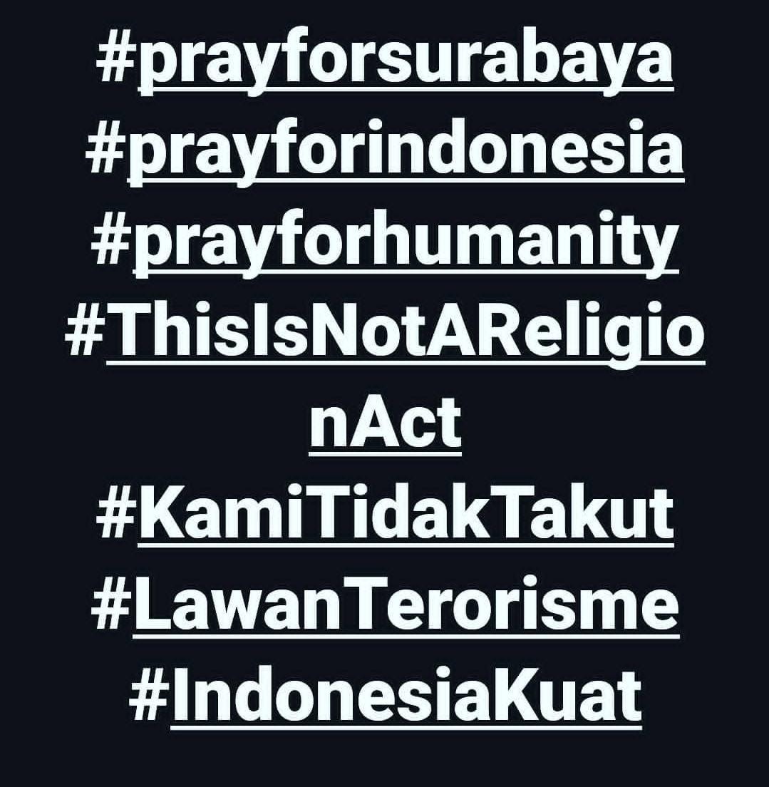 PennySely's tweet photo. Teroris itu bukan manusia, tapi bin*t*ng!
#TindakTegasTeroris #prayforSurabaya #KamiBersamaPOLRI #LawanTeroris https://t.co/NRXhjYG6e2