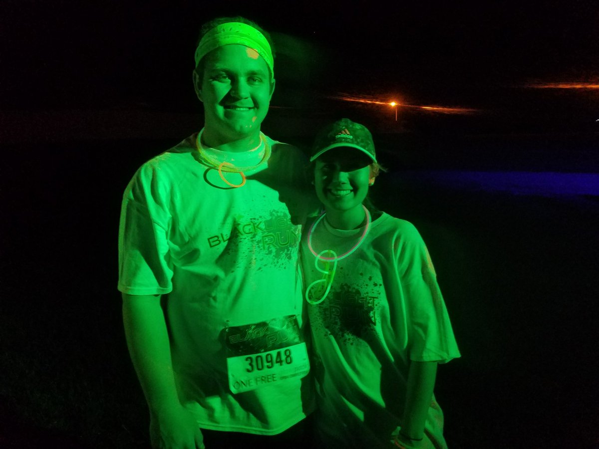 Kirk_Murdock's tweet photo. Getting dirty with the fam #blacklightrun #5k @katy_murdock04 @KimMurdock @KennedyHayes https://t.co/wH2Vav9kpV