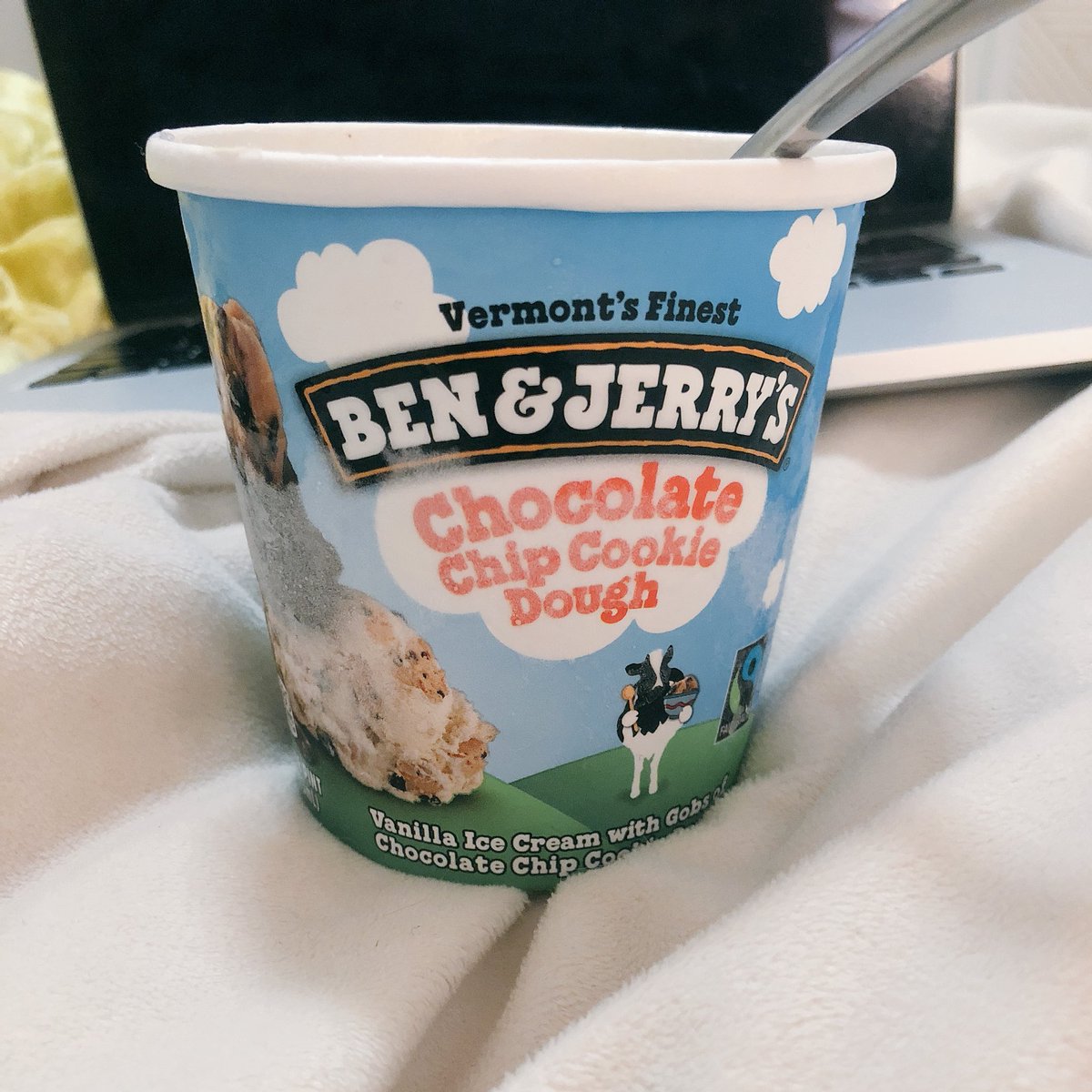 hilary_said's tweet photo. Someone just told me that Ben and Jerry’s cures colds. So... https://t.co/vG1FoaSvqT
