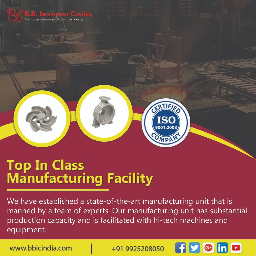 bbcastingindia's tweet photo. We have #established a state-of-the-art manufacturing unit that is #manned by a team of #experts. Our manufacturing unit has #substantial production #capacity and is #facilitated with hi-tech #machines and equipment. 
Visit : https://t.co/ueHDhv30p2 https://t.co/BYvMPGwT3o