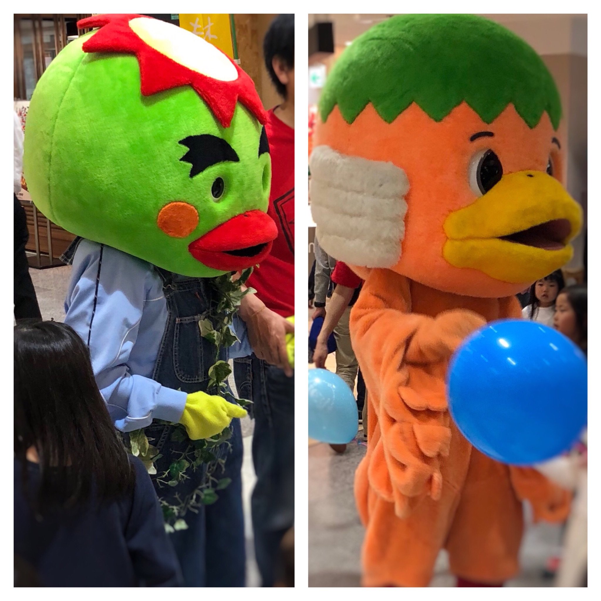 Yukitao わが青森が誇るサンロード青森のキャラクター ゴンボ 右 と ゴジャラ 左 全く可愛くなく ゆるキャラ ブーム以前からあるため 昔っからこのまま 多分これからもこのまま ひどい アルバちゃん というこれまた可愛くない