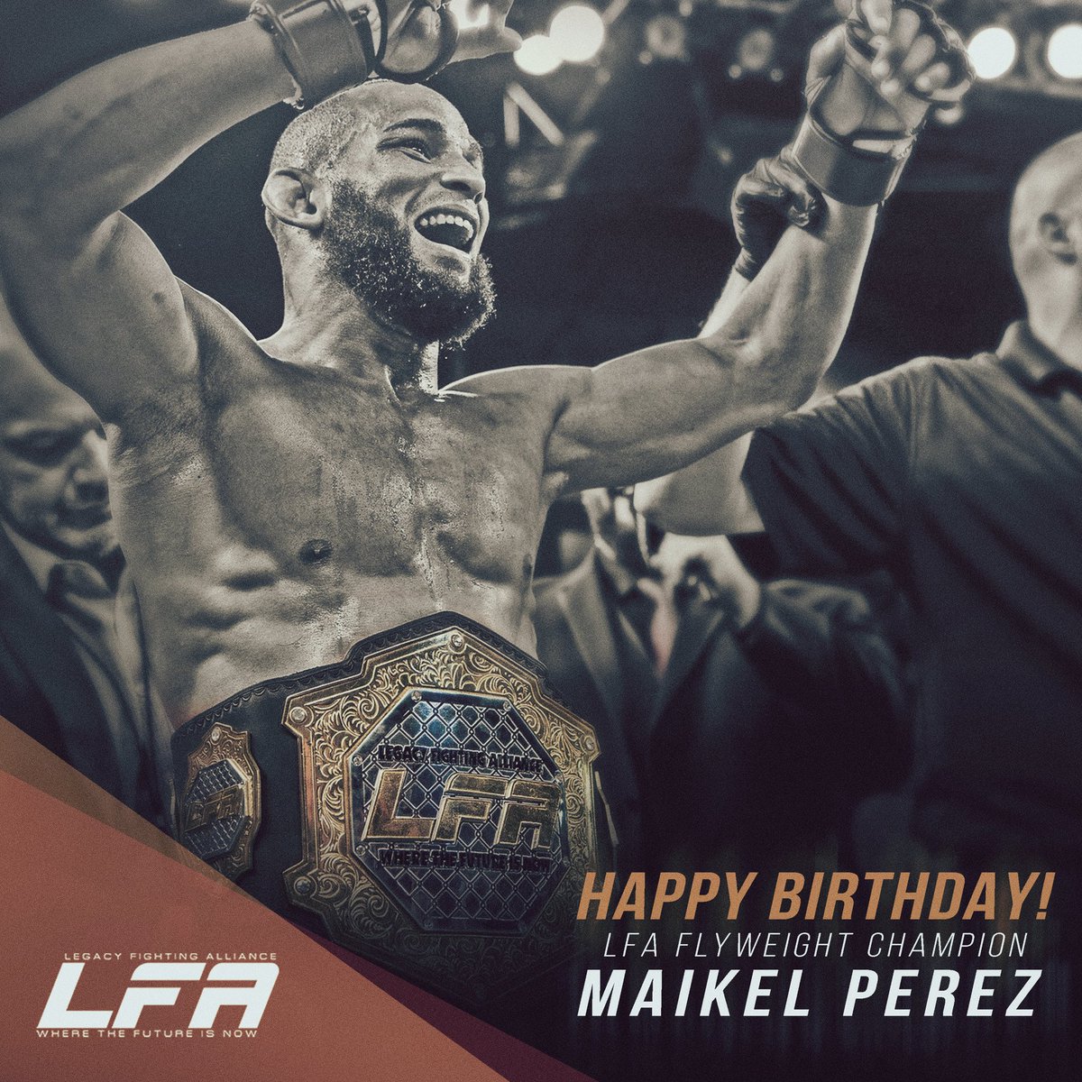 #HappyBirthday to <a href="/LFAfighting/">LFA</a> #flyweight champion <a href="/MaikelP12Perez/">Maikel Perez</a>!

Give the champ a #birthday follow!

#MMA
#LFANation
@AXSTVFights