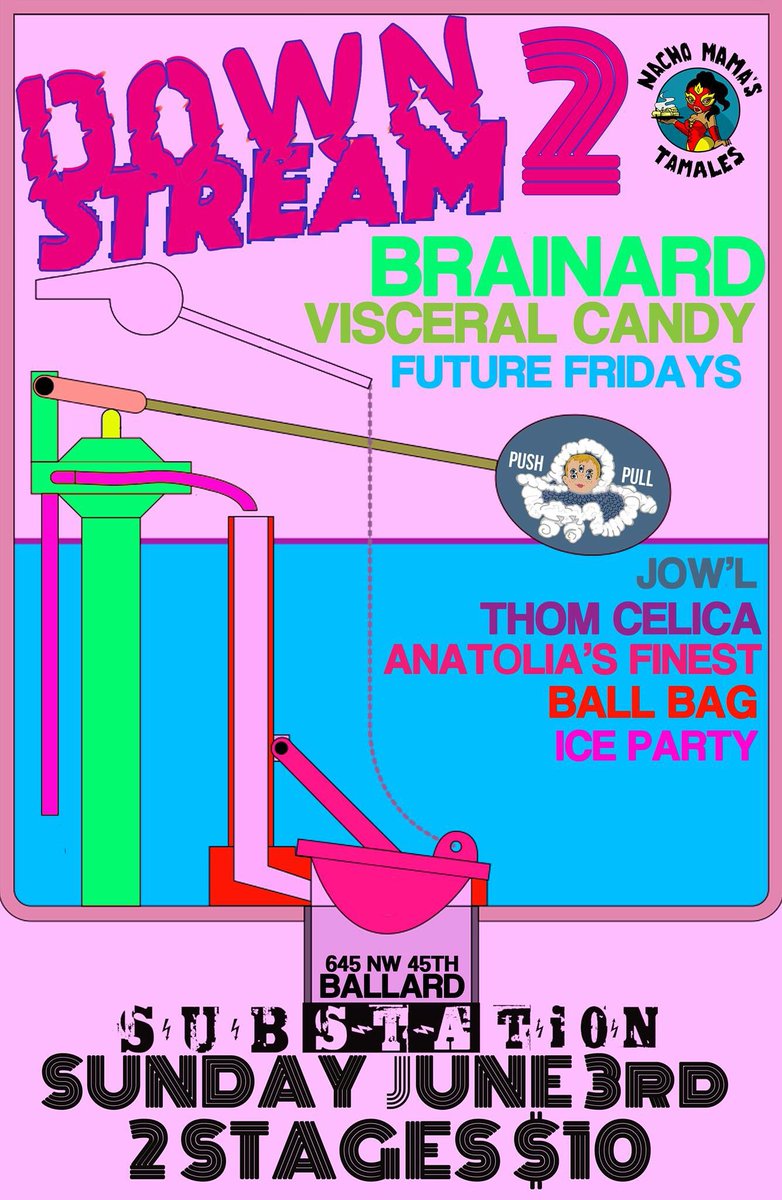 Next gig is the #DownstreamFest <a href="/SUBSTATION206/">substation.seattle</a> on Sunday, June 3rd. 8 Seattle bands for 10 bucks. Plus, amazing tamales.