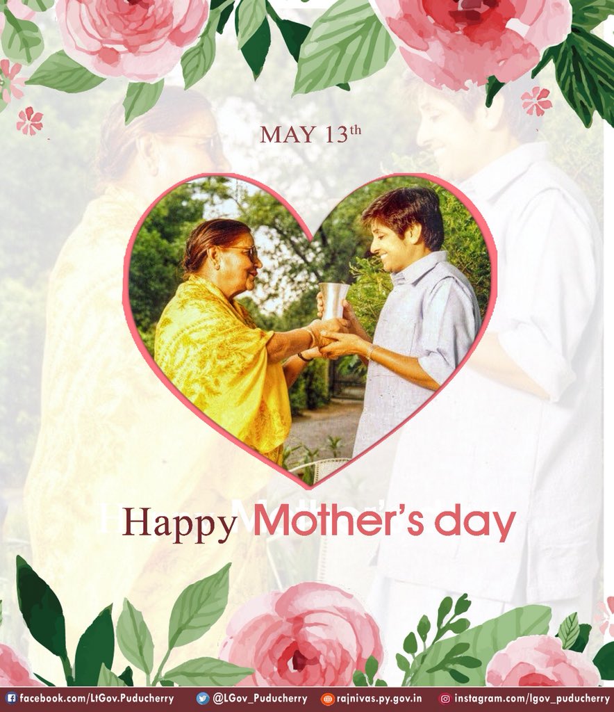LGov_Puducherry's tweet photo. #Throwback
...
HLG with her #Mother
Celebrating the bond of love and affection #MothersDay #RootOfStrength #DaughterofherParents #KiranBedi https://t.co/UFqFpPNLc3