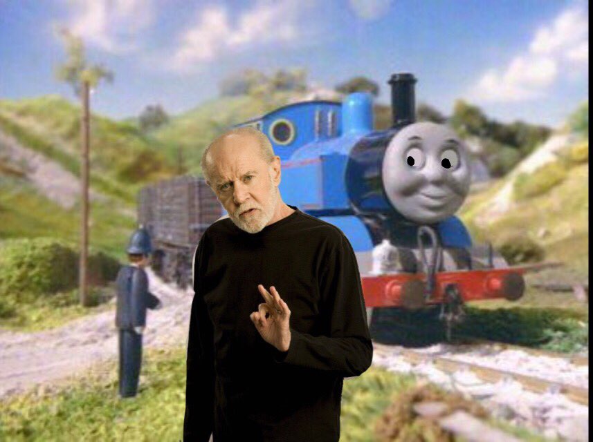 Happy birthday to both the railway series and George carlin 
