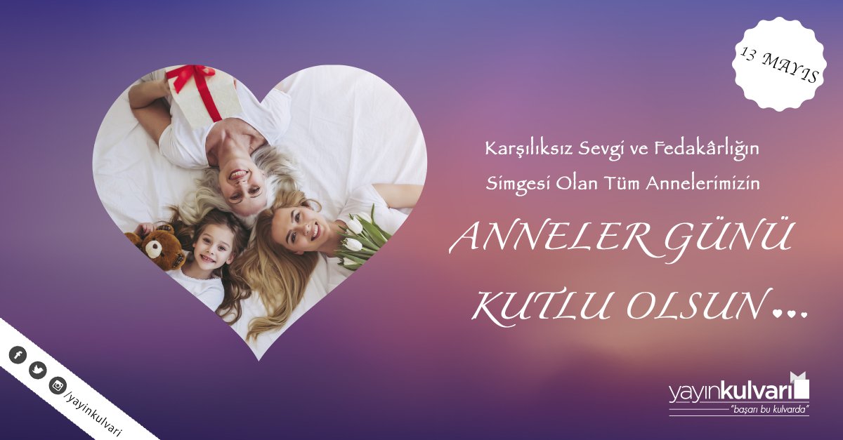 Karşılıksız Sevgi ve Fedakârlığın Simgesi Olan Tüm Annelerimizin ANNELER GÜNÜ KUTLU OLSUN. ❤⚘⚘#AnnelerGünü