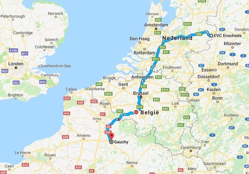 Onderweg naar het Franse #Gauchy Carnaval de Gauchy #streetparade #Frankrijk #moederdag