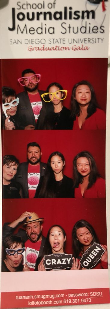 DrNateRodriguez's tweet photo. Fun with @SDSU_JMS Faculty and staff! Great night at #SJMSGradGala !!! #conchas #GoodbyeMichelle @michelleclew @nicolevargas @DrSha @digitalamysw @noahax https://t.co/W4Zkjs60Wi