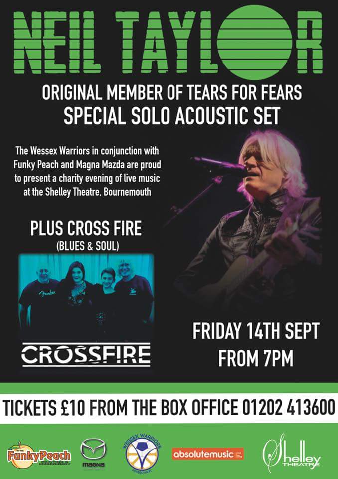 evatorzk's tweet image. Neil Taylor @neiltaylor1 gives a Special Solo Acoustic Show on 2018-09-14 at 19.30 for Wessex Warriors Powerchair Football Club Charity Evening @ Shelley Theatre in Bournemouth, UK
GET YOUR TICKETS HERE: shelleytheatre.admit-one.eu/?p=tickets&amp;amp;per…
OR AT THE BOX OFFICE: +44 01202 413600 #concert