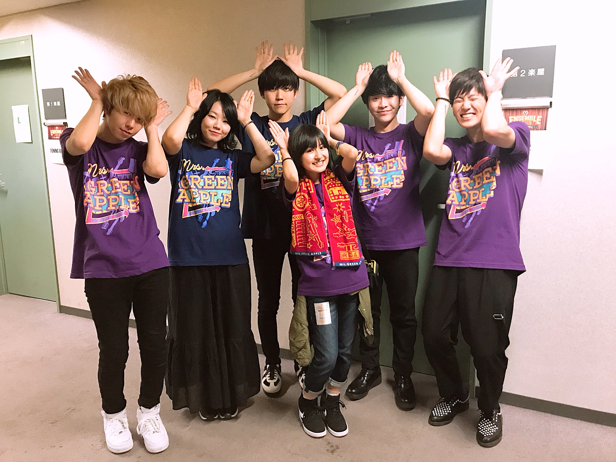 Mrs. GREEN APPLE ENSEMBLE ツアーTシャツ（パープル） ミセスグリーンアップル アンサンブルツアーTシャツ（パープル