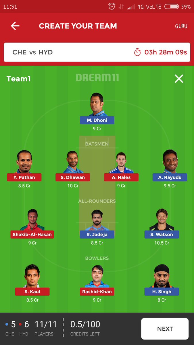 Letswinnning's tweet photo. @SunRisers vs @ChennaiIPL #Dream11 @IPL predictions 
PAYTM RS500 GIVEAWAY 
If I reach 100 retweets.
NOTE - YOU NEED TO FOLLOW AND RETWEET GIVE AWAY WILL ANNOUNCE BY TOMORROW 10AM. https://t.co/Q2wRnzgKZD