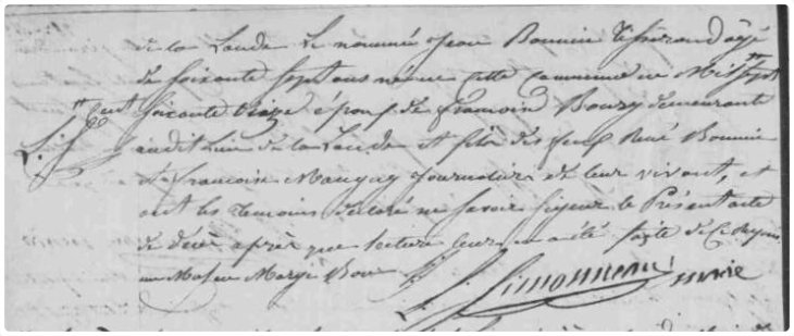 GeneaNantes's tweet photo. #Généalogie | #1J1Ancêtre
C'est à 67 ans que décède Jean #BONNIN (Sosa 116 Gen7) à #Sallertaine(#85) le #13Mai 1838. Jean est l'époux de Françoise #BOURRY, Il avait enterré son jeune frère Louis #BONNIN (49 ans) deux mois plus tôt. https://t.co/HqliH9Hy8A