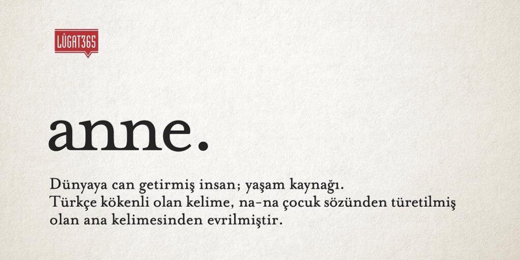 Bugünün güzel kelimesi “anne”.

#EnGüzelKelimeAnne