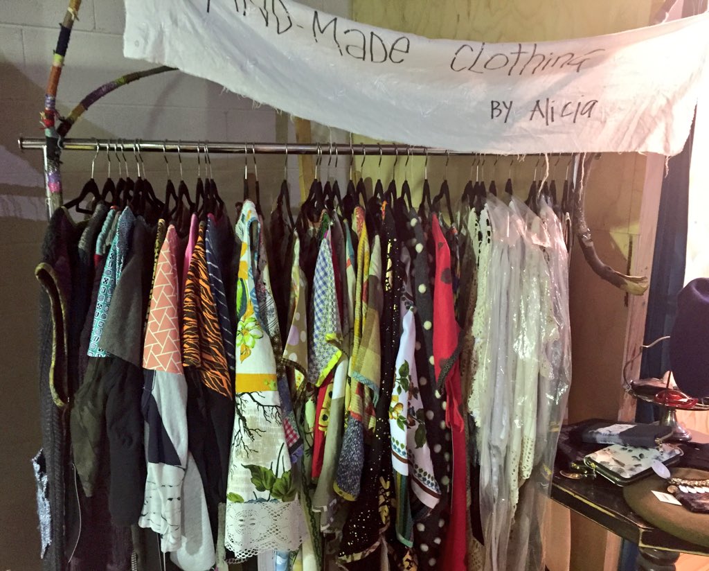 Laujmcm's tweet photo. Out for a Mother's Day stroll to find #slowfashion has hit the home town! Cute upcycled knits by Alicia with her makers den at the back of the store #handmade #labelgoals https://t.co/qOY280qqz5