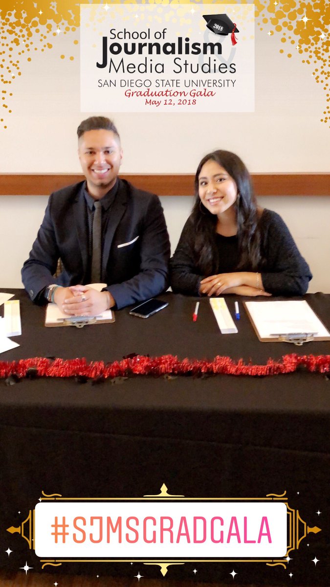 DrNateRodriguez's tweet photo. Great events only happen with great people behind the scenes. Thanks to all our @SDSU_JMS student volunteers at #SJMSGradGala !!! Next year it’s your turn to celebrate! #gracias @JaylaLee17 @davidisradical @jocelynamoran @ViVy_Lam @AlvarezTheViper https://t.co/2ST4P48eDO
