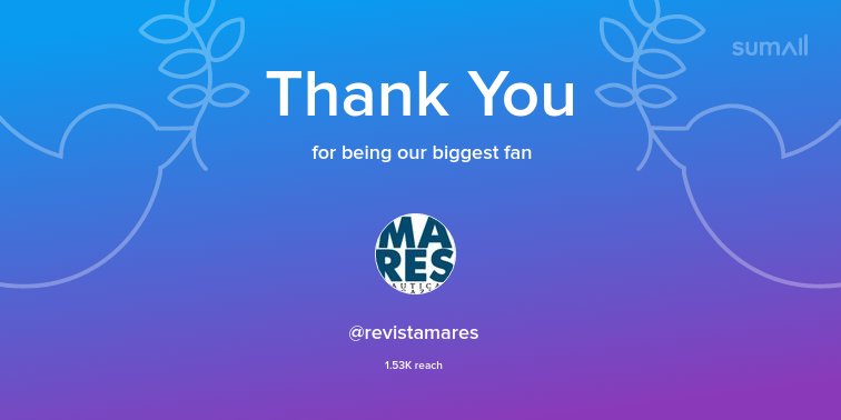 Our biggest fans this week: <a href="/revistamares/">Revista MARES</a>. Thank you! via sumall.com/thankyou?utm_s…
