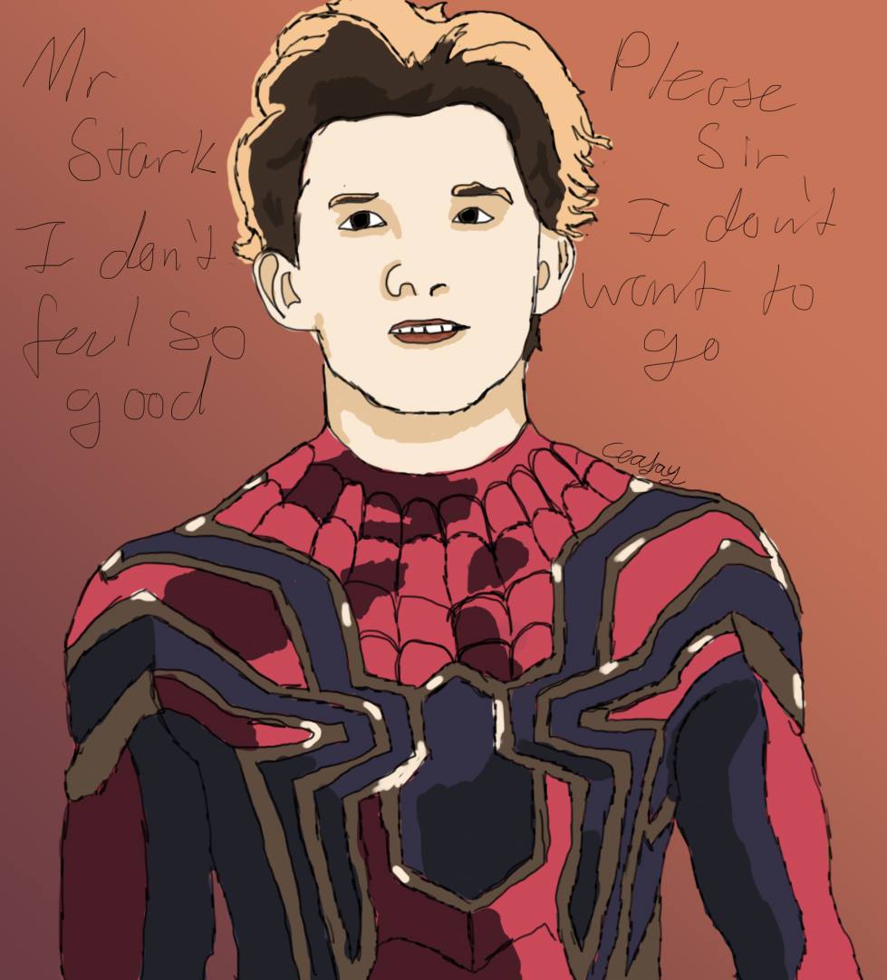 CattJane's tweet photo. I did an art, don't hate me.
#infinitywar spoilers ahead!
@TomHolland1996 https://t.co/tFchydmXOs
