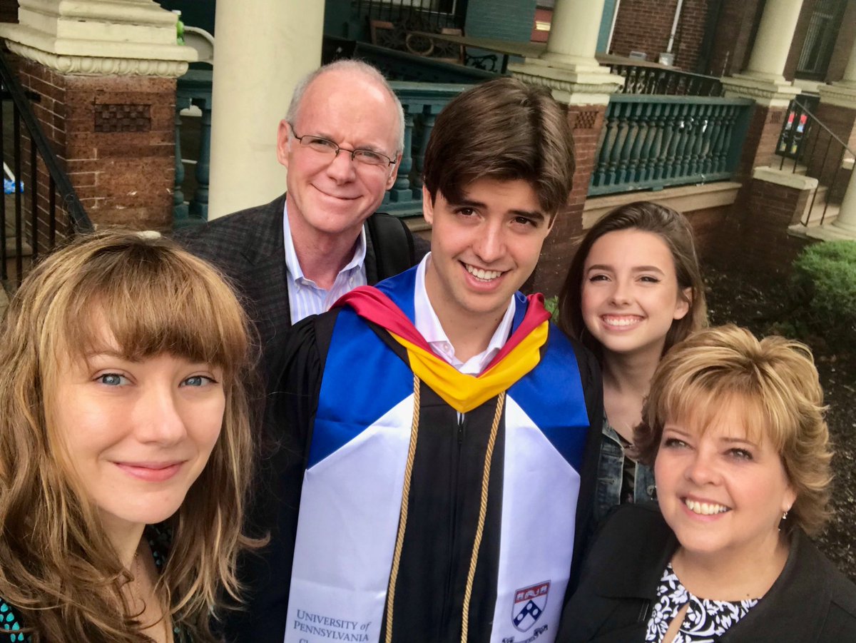 DebraTakach's tweet photo. Congratulations to the smartest guy I know!  #WhartonGrad https://t.co/AT0pPR5T0A