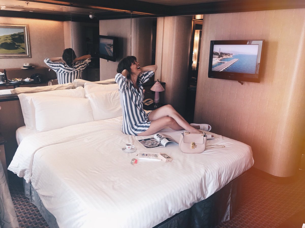 themoodofmary's tweet photo. No better place to wake up, than in a luxury suite aboard of the #costaluminosa ✨ INSTANT HAPPINESS ✨ https://t.co/UnSMnf1INz