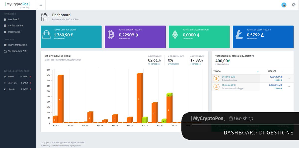 MyCryptoPos's tweet photo. Allarga i confini dei tuoi potenziali clienti iniziando ad accettare cryptovalute nella tua attività commerciale con #LiveShop di #MyCryptoPos.

La più completa soluzione in Italia per negozi e liberi professionisti 

Contattaci per l'attivazione del tuo account gratuito https://t.co/mgAoZ9IOoB
