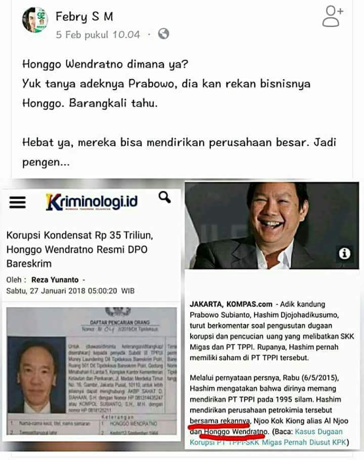 Harianto871's tweet photo. @kompascom termasuk keluarganya prabowo https://t.co/gkiYiqxLcV
