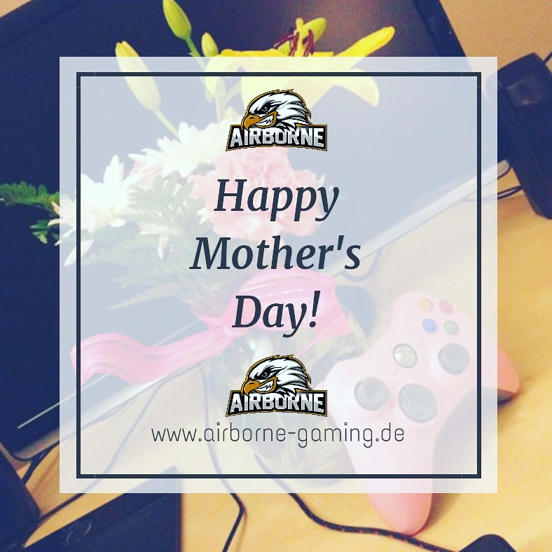 Wir wünschen allen Mutti's einen wunderschönen Muttertag! 🌷☀️ Für alle anderen: denkt heute an eure Mütter und tut ihnen etwas gutes 😉

airborne-gaming.de