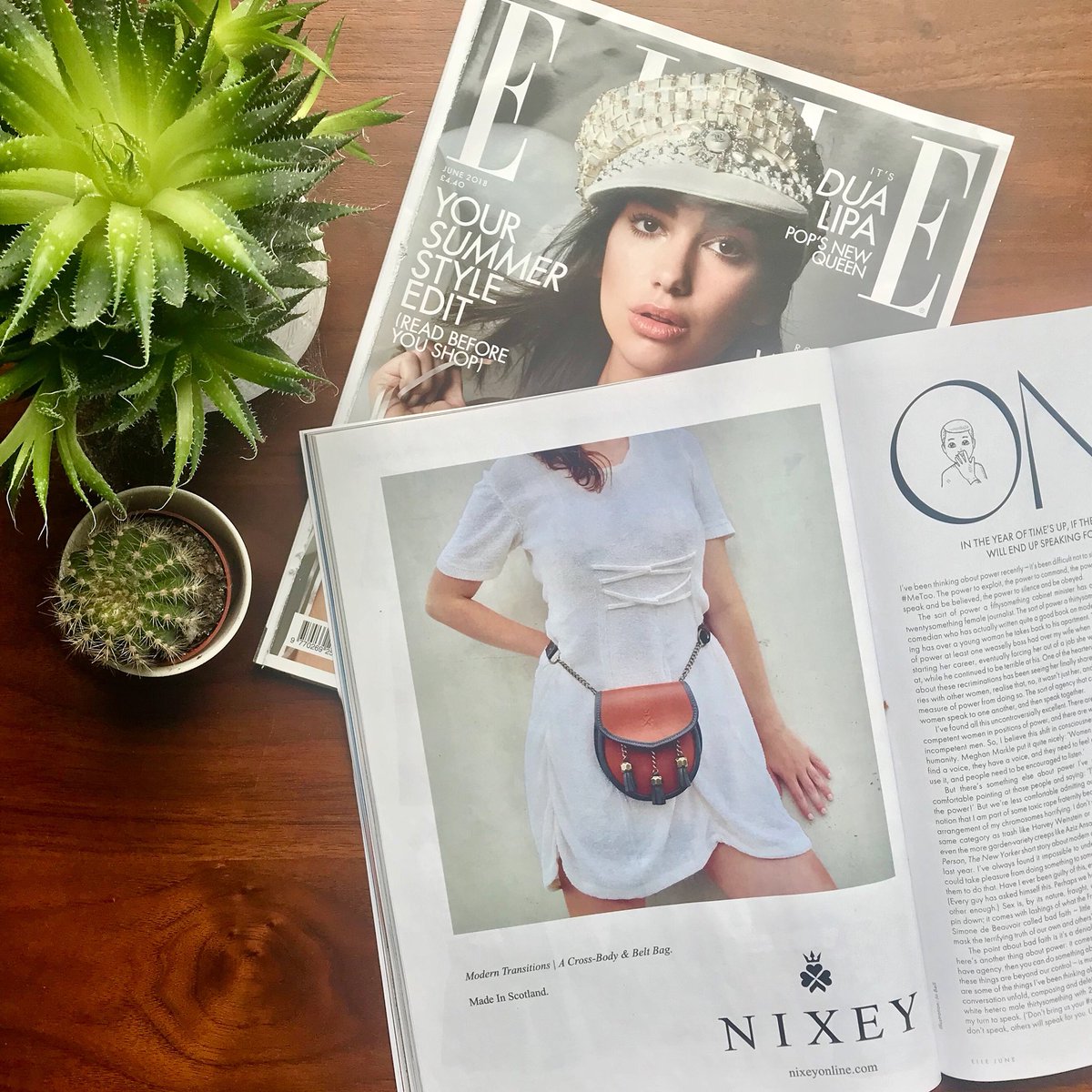We’re in <a href="/ELLEUK/">ELLEUK</a> this month! | Our very first fashion ad. What do you think? Thrilled to be part of the special #RoyalWedding 👑 edition alongside so many fashion greats. #nixey #withmy1834 #elle #ellemagazine