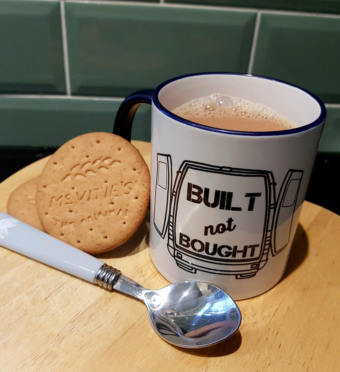 Kick open the door, breathe in the fresh air, grab your hot cup of coffee (or tea!) and make your fellow self-builders envious with this 'BUILT NOT BOUGHT' mug.  

ttps://mohobo.co.uk/shop?olsPage=products%2Fnumber-vanlife-mug&amp;page=2&amp;sortOption=descend_by_popularity